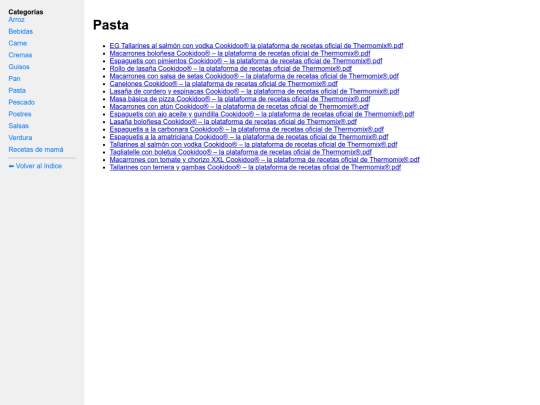 Pasta screenshot
