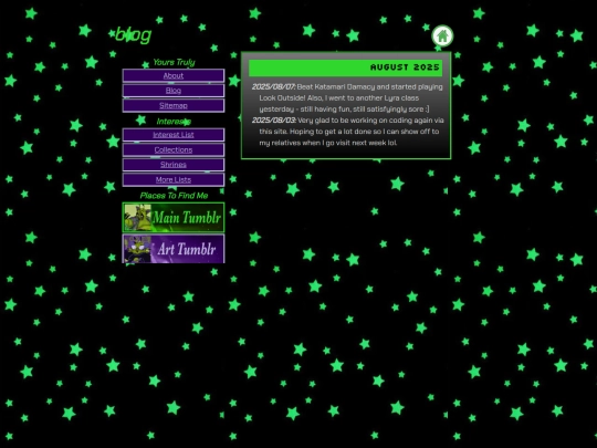 blog screenshot