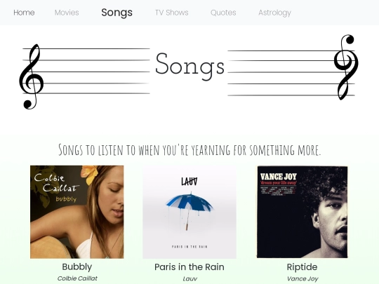 pages/songs screenshot