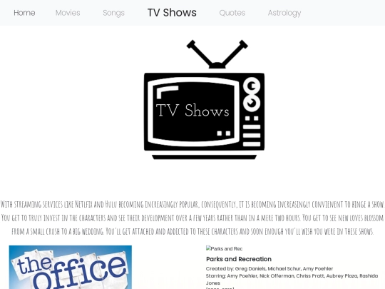 pages/tvshows screenshot