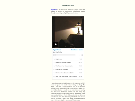 hypotheses screenshot