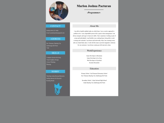 MyCV screenshot