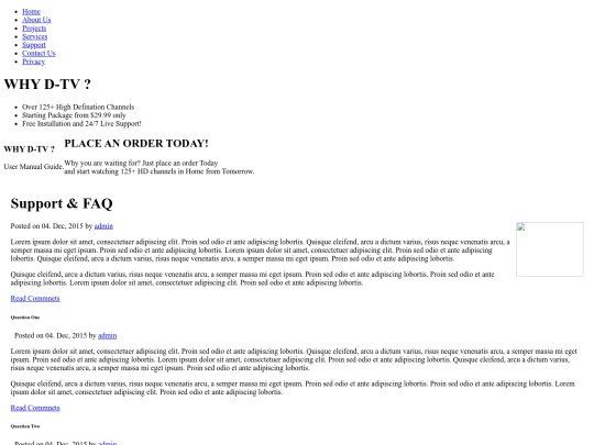css/support screenshot