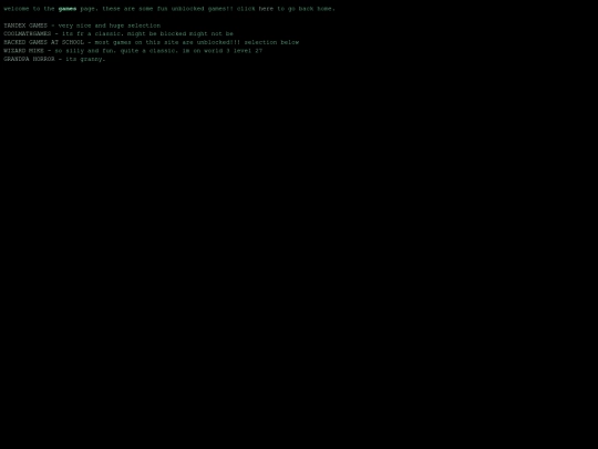 games screenshot