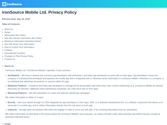 privacypolicy screenshot