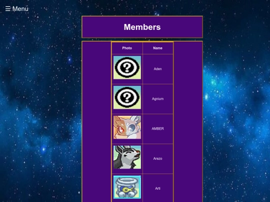 html/members3 screenshot