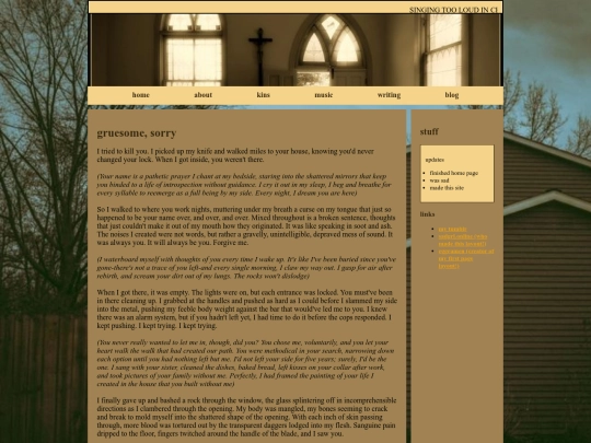 writings/gruesomesorry screenshot