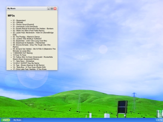 test screenshot