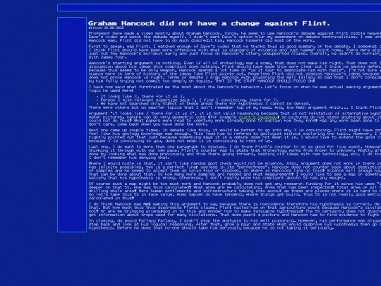 blog/blog000004x_GrahamHancockDidNotHaveAChangeAgainstFlint screenshot