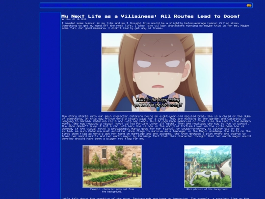 reviews/MyNextLifeAsAVillainessAllRoutesLeadtoDoom screenshot