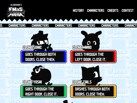 Characters screenshot