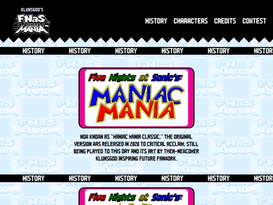 History screenshot