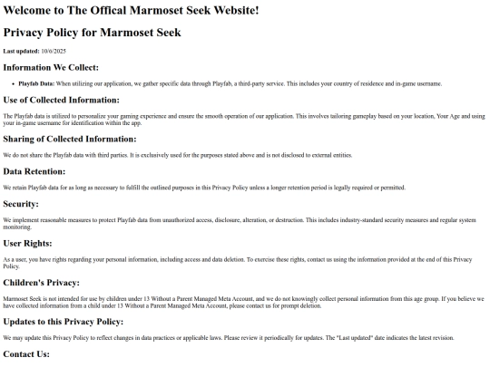 Privacy-Policy screenshot