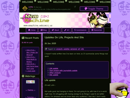 posts/2025-06-26-Updates-On-Life-Projects-And-Site screenshot