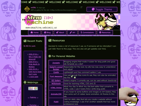 resources screenshot