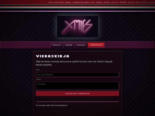 vieraskirja screenshot