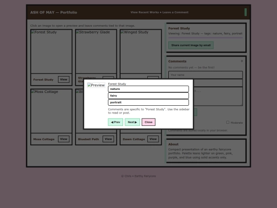 aom.html/aomportfolio screenshot