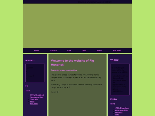 Oldfrontpage screenshot