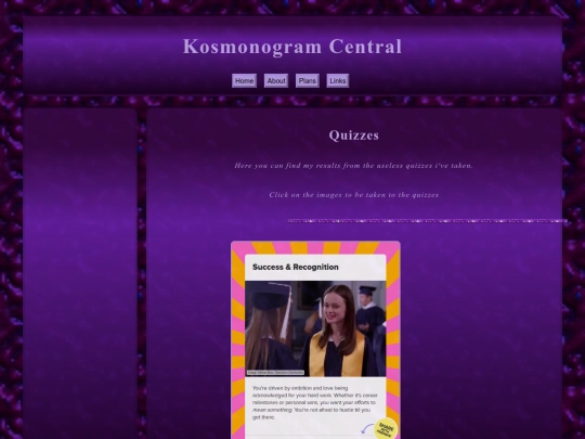 quizzes screenshot