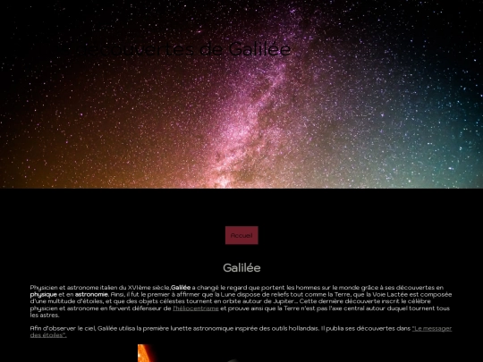Galile screenshot