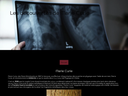 MarieCurie screenshot