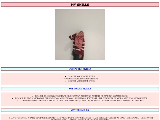 MY SKILLS screenshot
