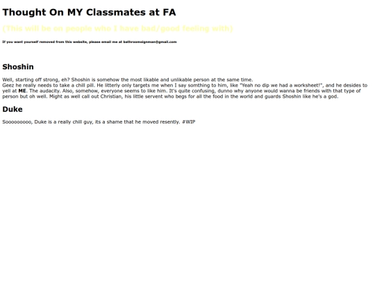 thoughts-on-my-classmates screenshot