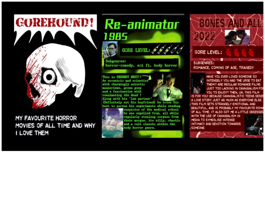 zine read view/gorehound screenshot