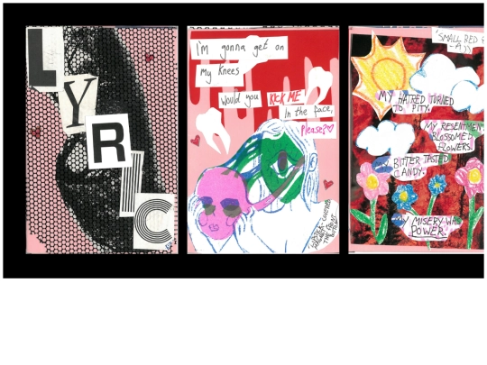 zine read view/lyric screenshot