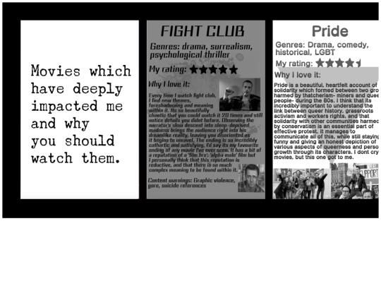 zine read view/movies screenshot
