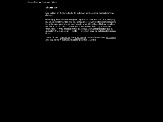 aboutme screenshot