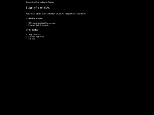 articles/list screenshot