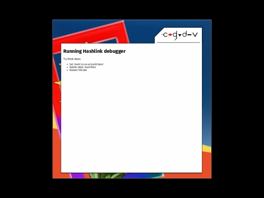 cookbook/haxe/runningHashlinkDebugger screenshot