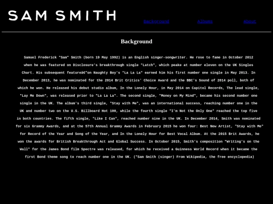 Background screenshot