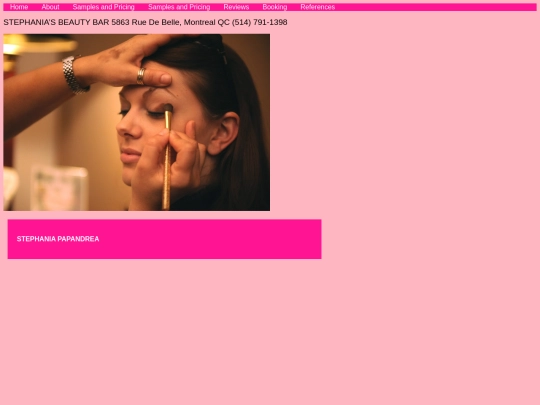 final website screenshot