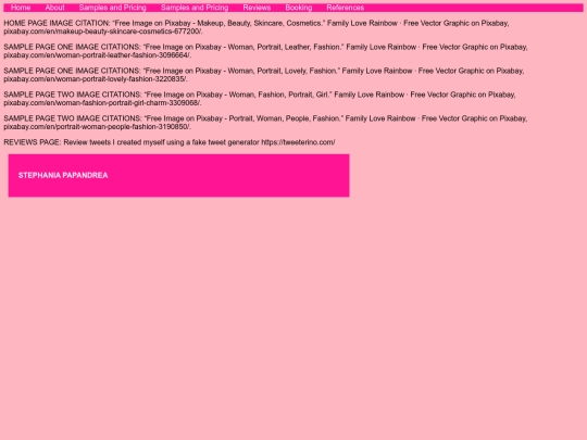 final website/references screenshot