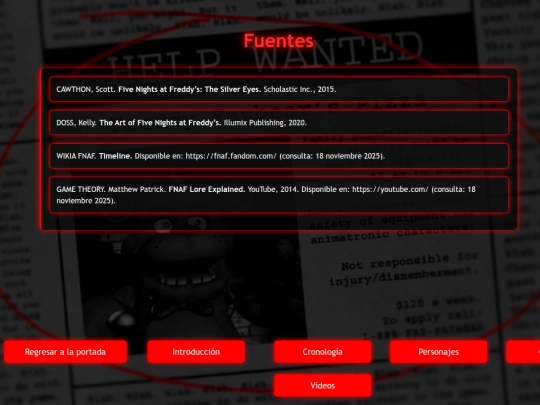 Fuentes screenshot
