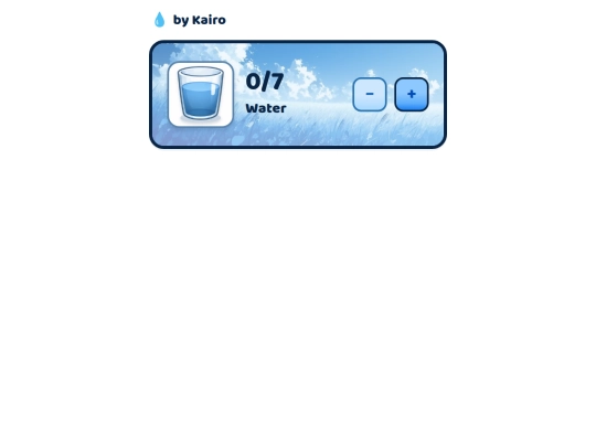 water_tracker_widget screenshot
