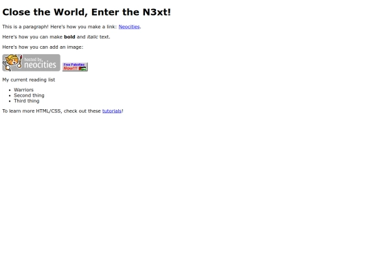 index screenshot