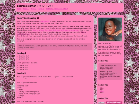 test screenshot