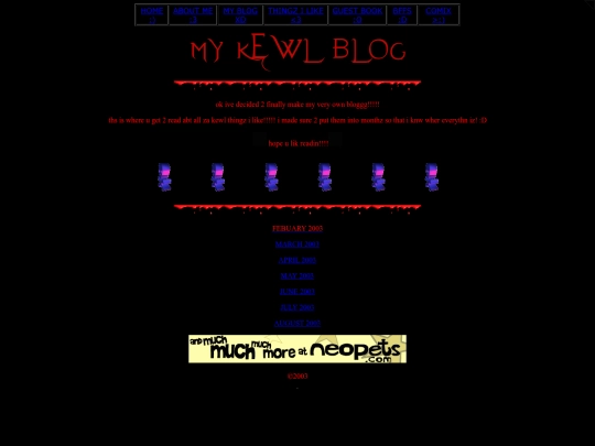 myblog screenshot