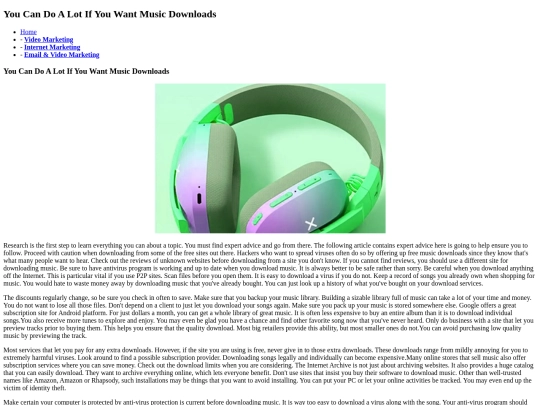 Music screenshot