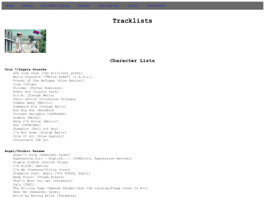 fancontent/tracklist screenshot