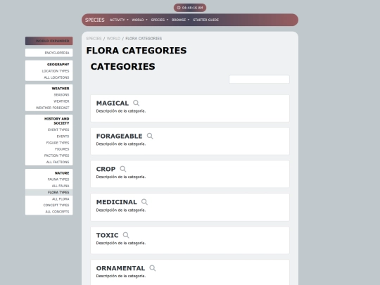 PLANTILLA/world-expanded/flora-categories screenshot