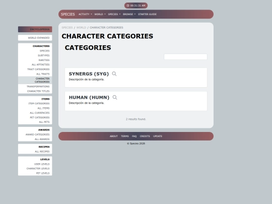 PLANTILLA/world/character-categories screenshot
