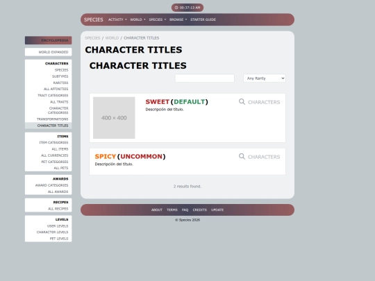 PLANTILLA/world/character-titles screenshot