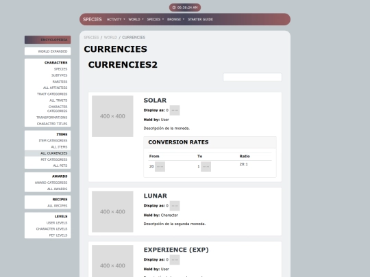 PLANTILLA/world/currencies screenshot