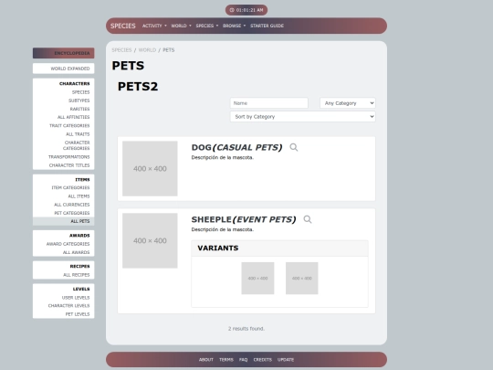 PLANTILLA/world/pets screenshot