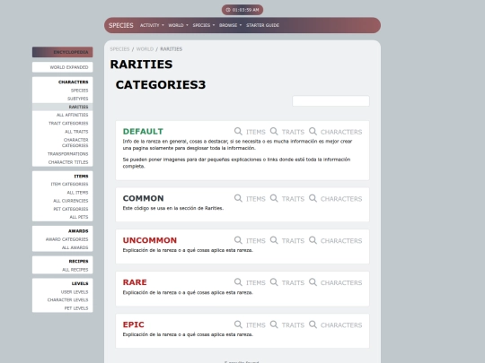 PLANTILLA/world/rarities screenshot