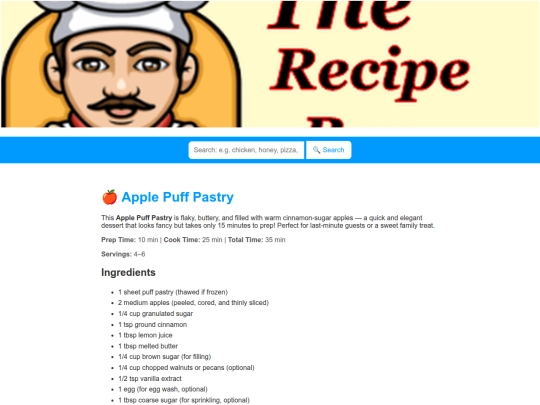 applepuffpastry screenshot